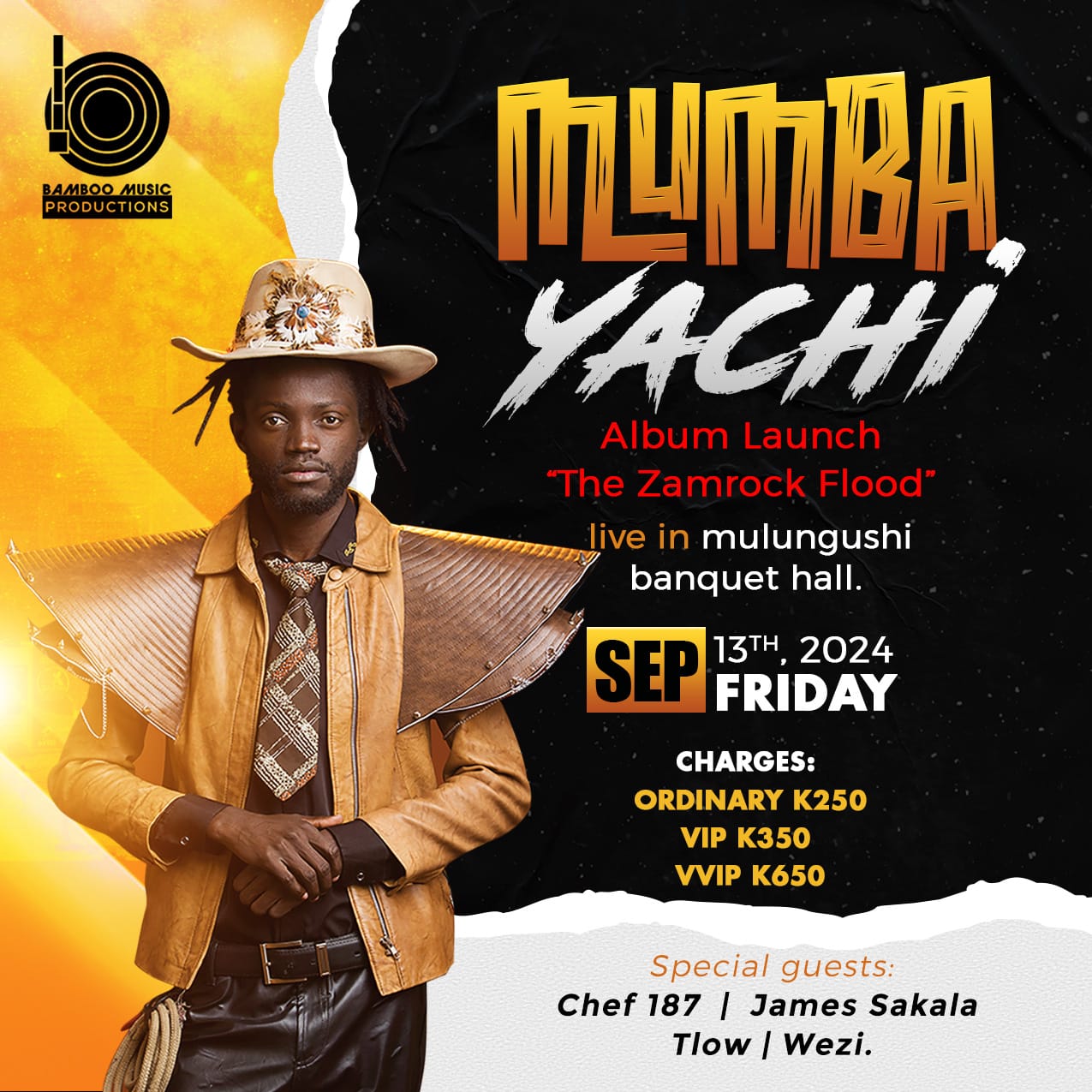 Mumba Yachi "Mr Red and the Zamrock Flood" Launch