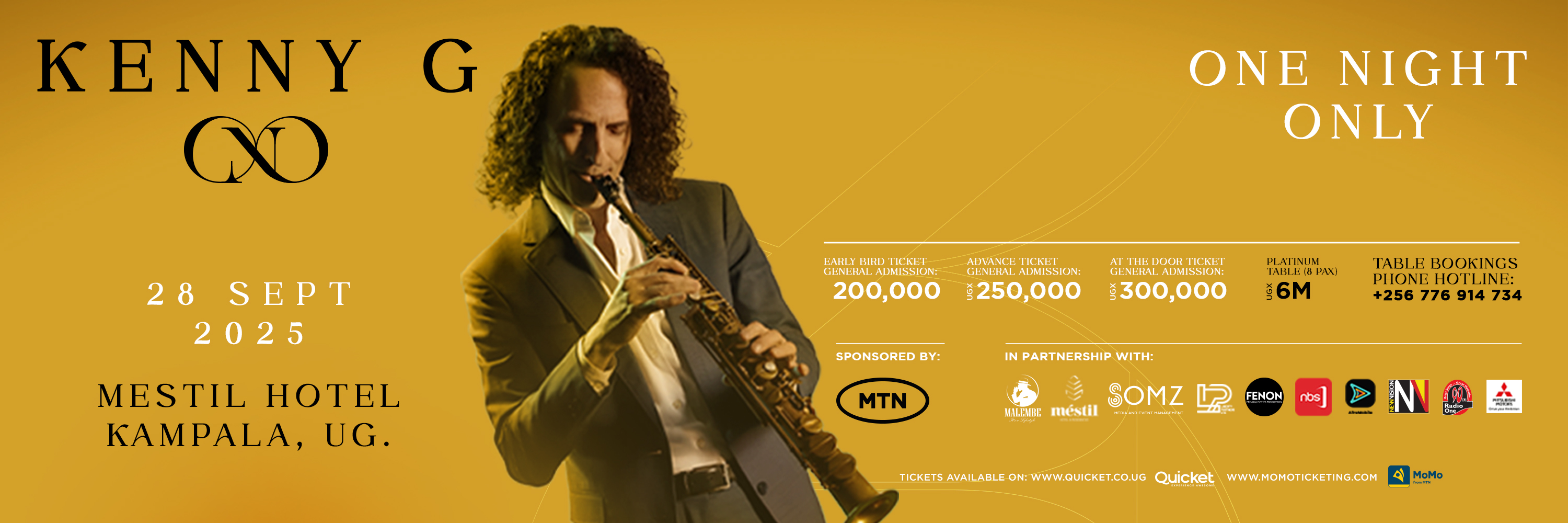 KENNY G ONE NIGHT ONLY