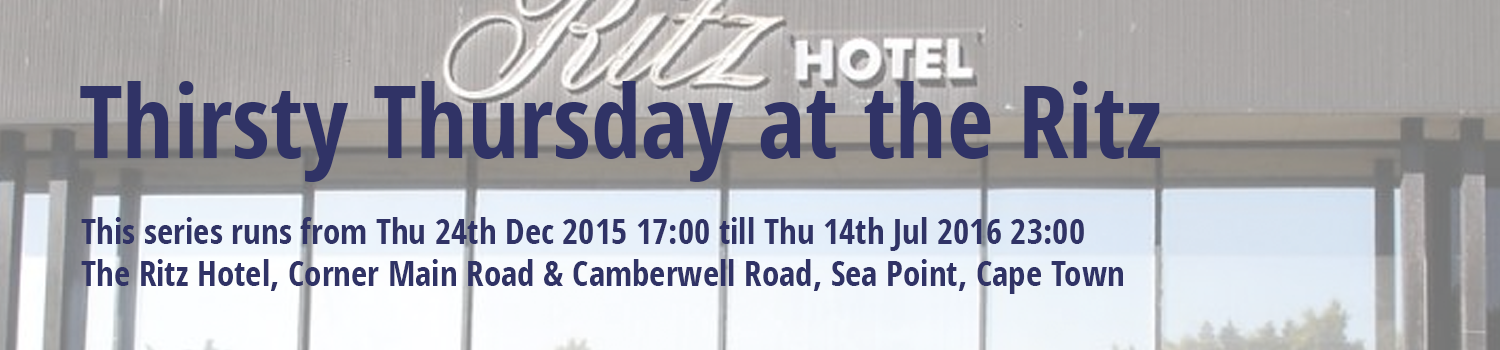 Thirsty Thursday at the Ritz 