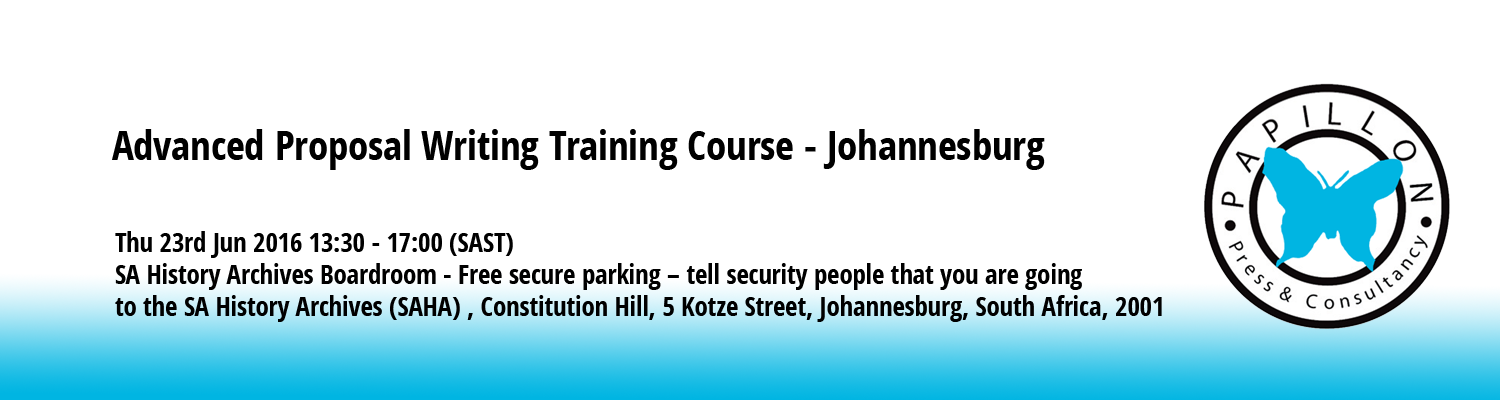 Advanced Proposal Writing Training Course - Johannesburg