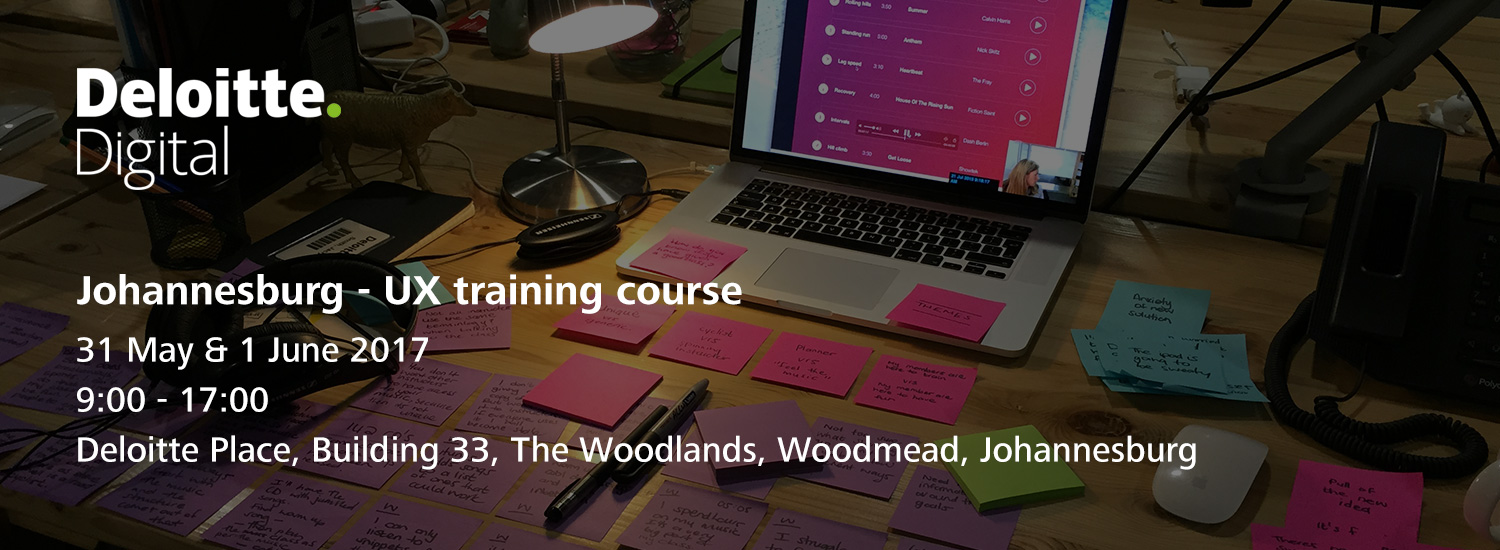 Deloitte Digital UX Design training course - Johannesburg
