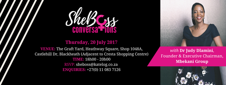 SheBoss Conversations with Dr Judy Dlamini