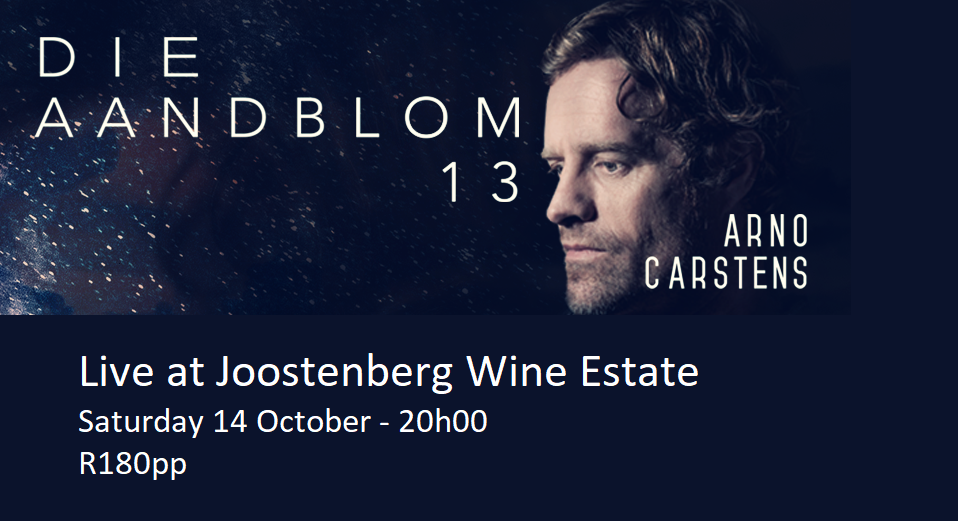 Arno Carstens Live at Joostenberg Wines
