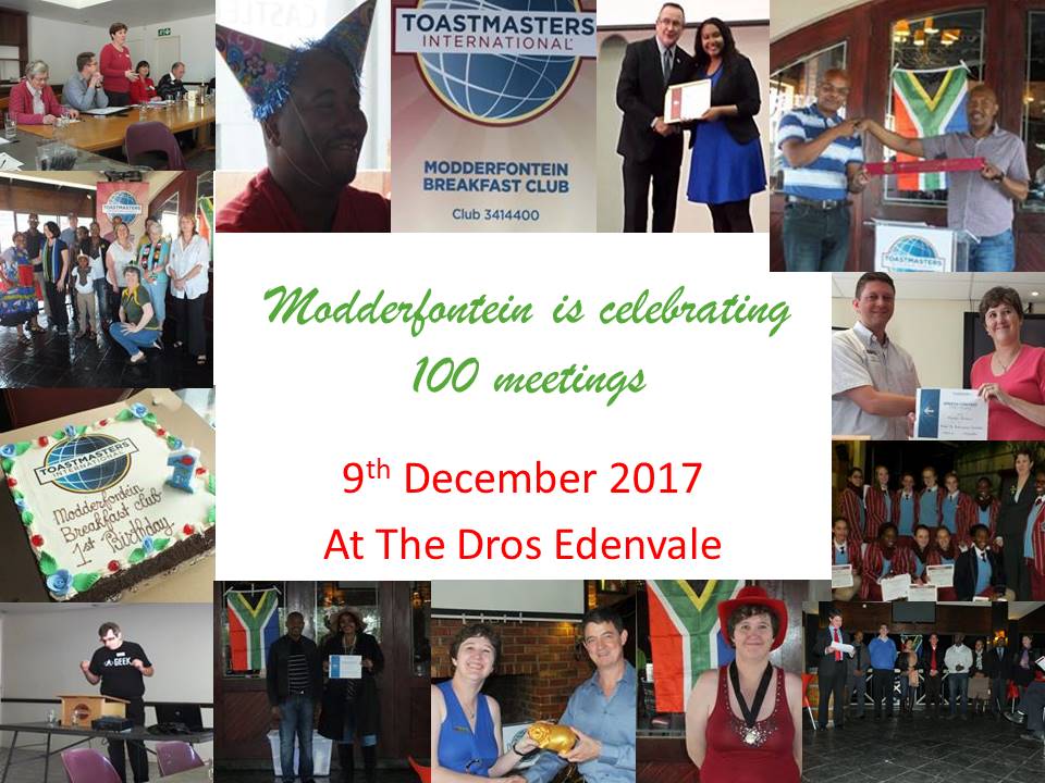 Modderfontein Breakfast Club 100th Meeting
