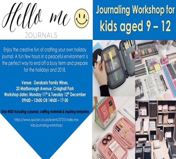 Hello Me Kids Journaling Workshop