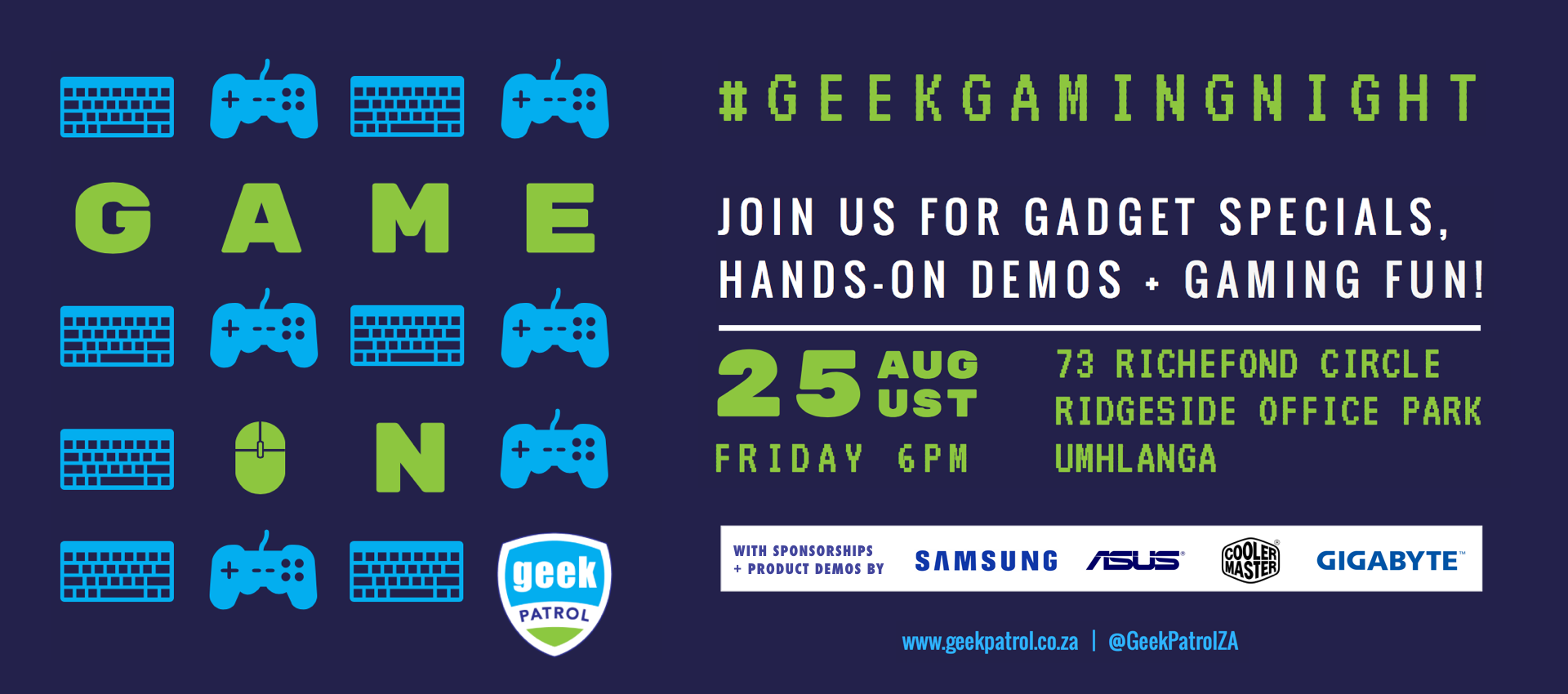 Geek Gaming Night: August 2017