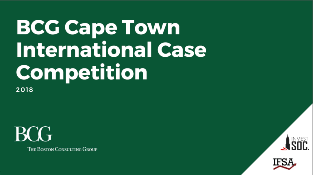 Cape Town International Case Competition.