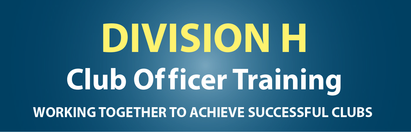 Division H Club Officer Training 24 February 2018