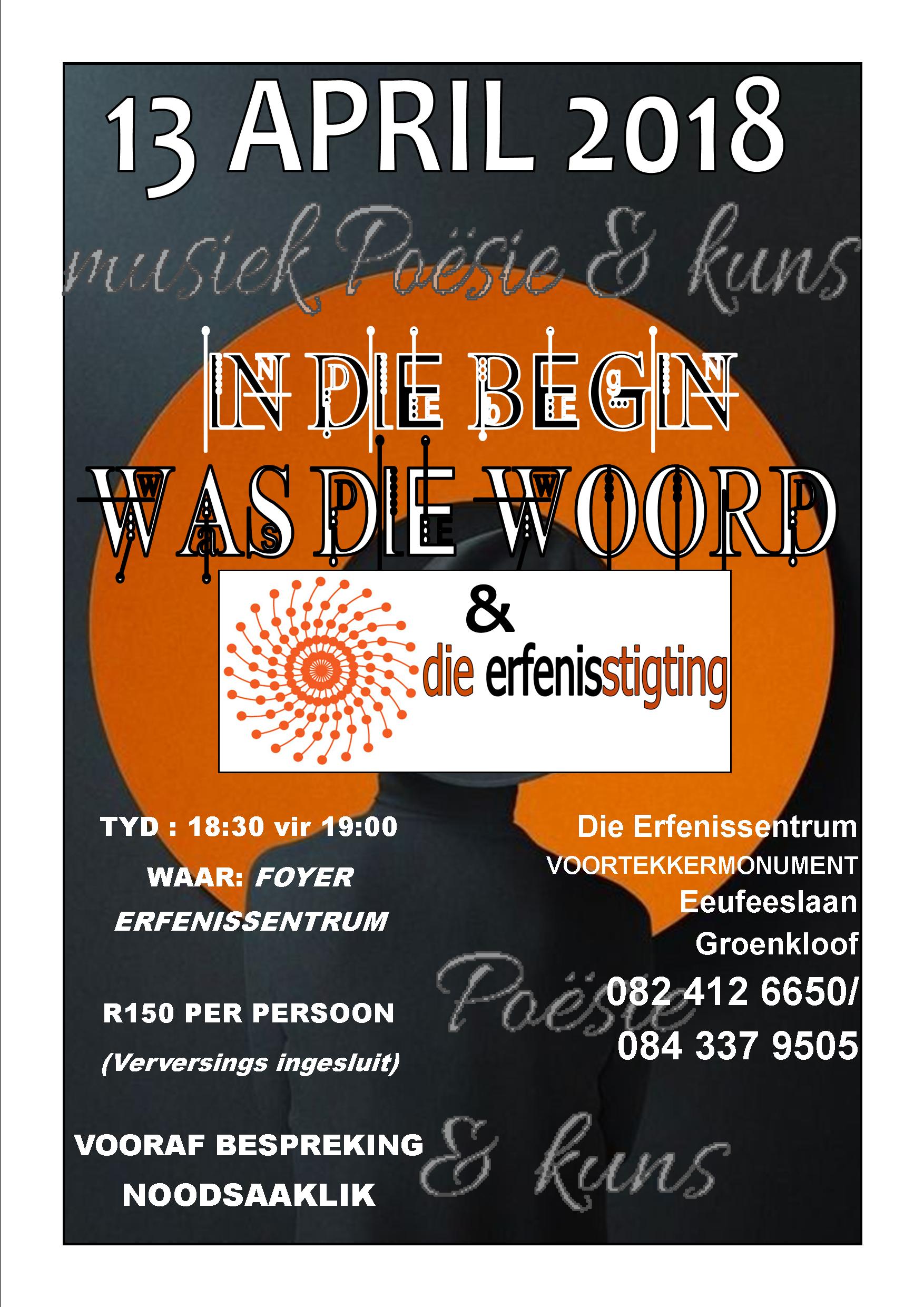 IN DIE BEGIN WAS DIE WOORD