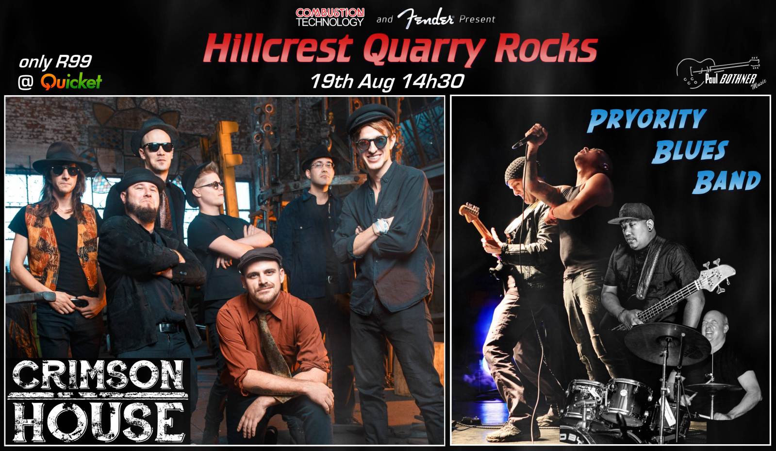 Hillcrest Quarry Rocks - CRIMSON HOUSE &amp; Pryority Blues