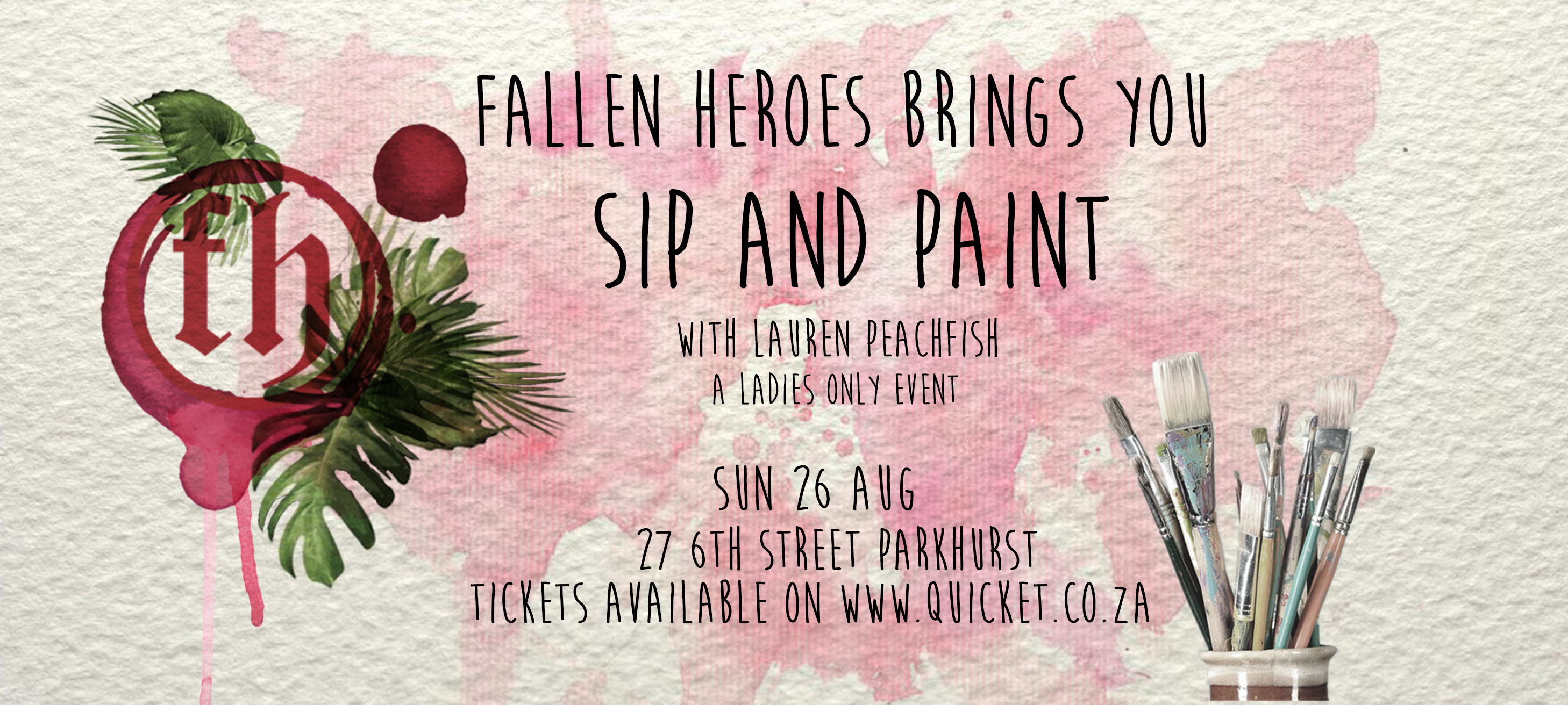 Fallen Heroes presents: Sip and Paint with Lauren Peachfish 