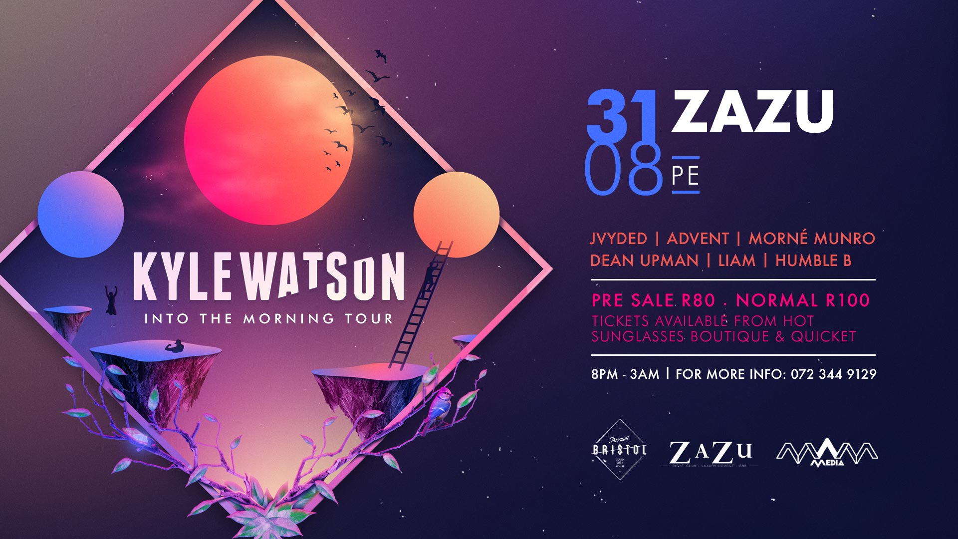 Kyle Watson " Into the morning " Album launch  | ZaZu Nightclub, 317 Cape rd