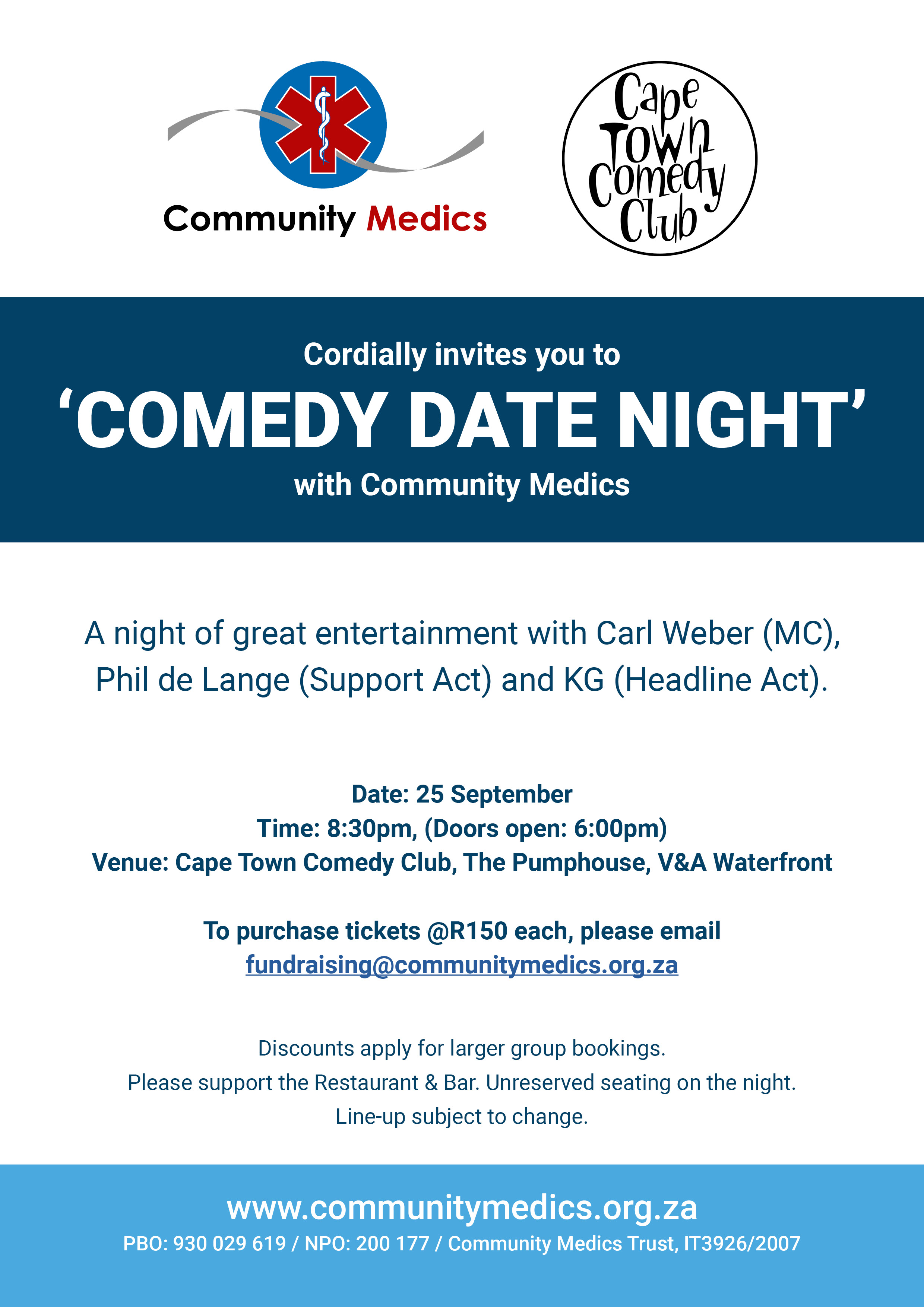 Comedy Date Night with Community Medics