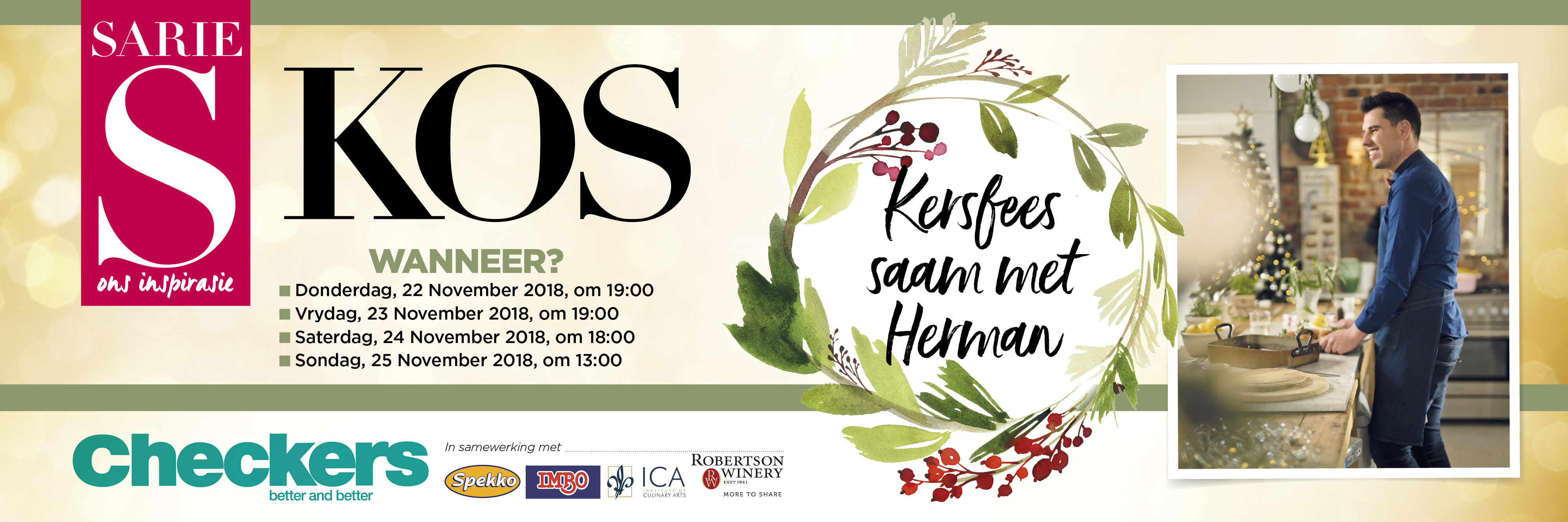 Kersfees saam met SARIE KOS se Herman Lensing
