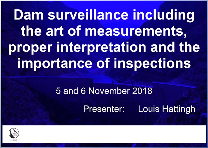 SANCOLD Training: Dam Surveilence