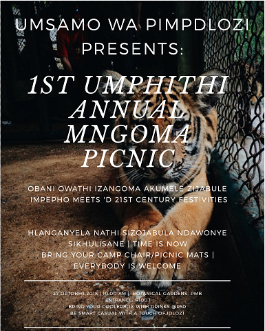 'd 1st UMPHITHI ANNUAL MNGOMA PICNIC 