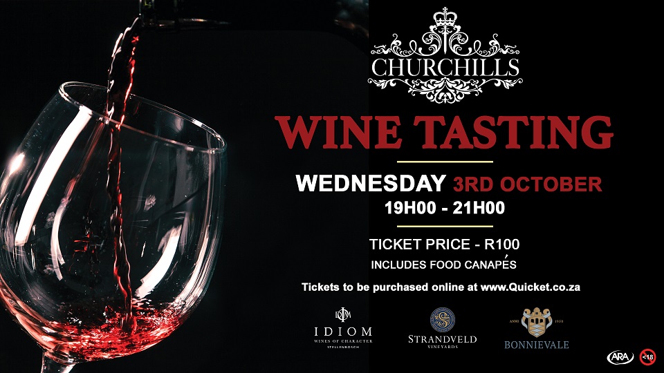 Fine Wine Tasting at Churchills Bar 