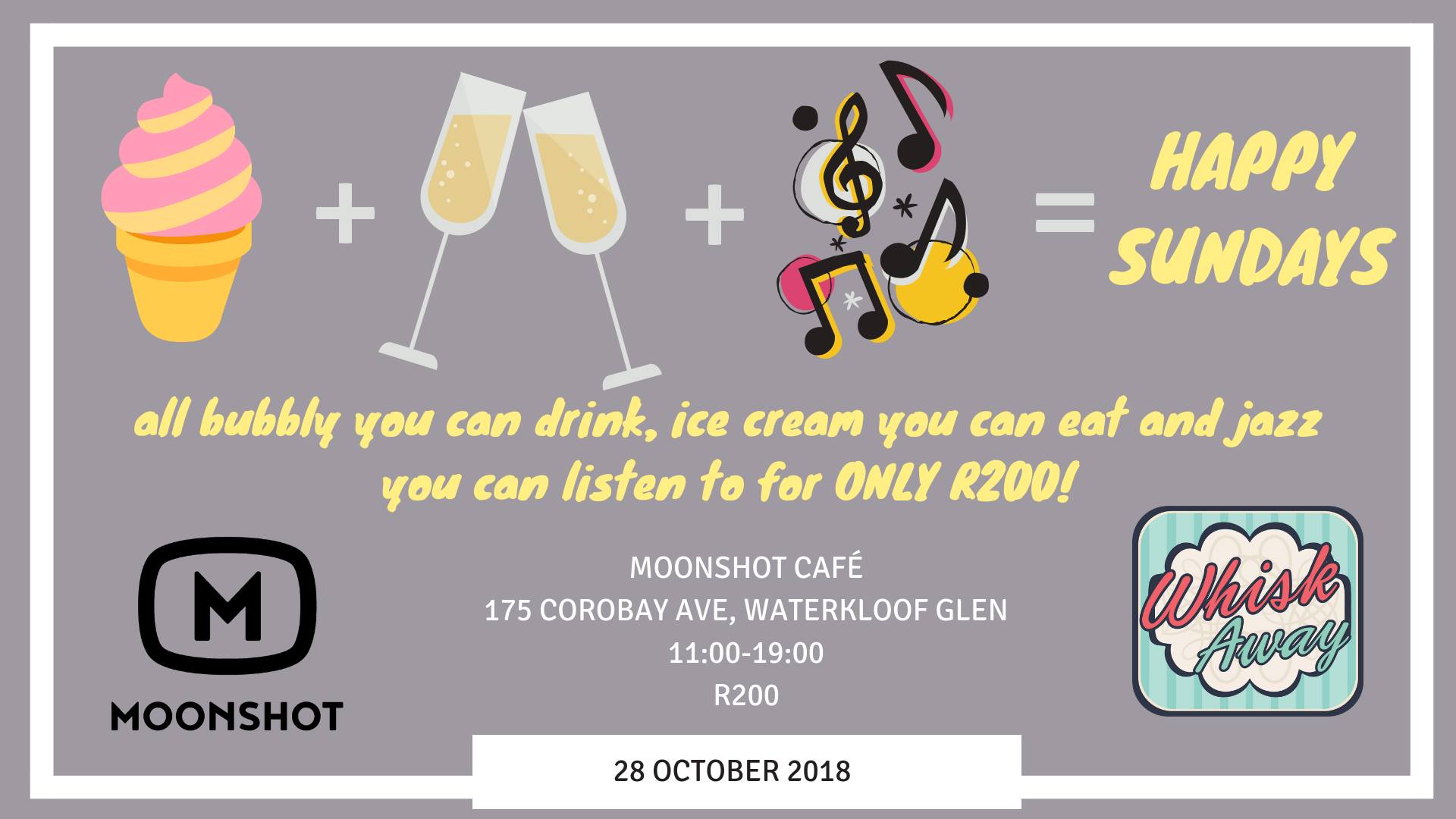 Happy Sundays: bottomless bubbles, Ice cream and all that Jazz