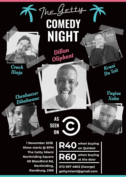 Comedy Night @ The Getty Northriding