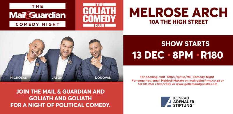 Mail & Guardian Comedy Night @Goliath Comedy Club
