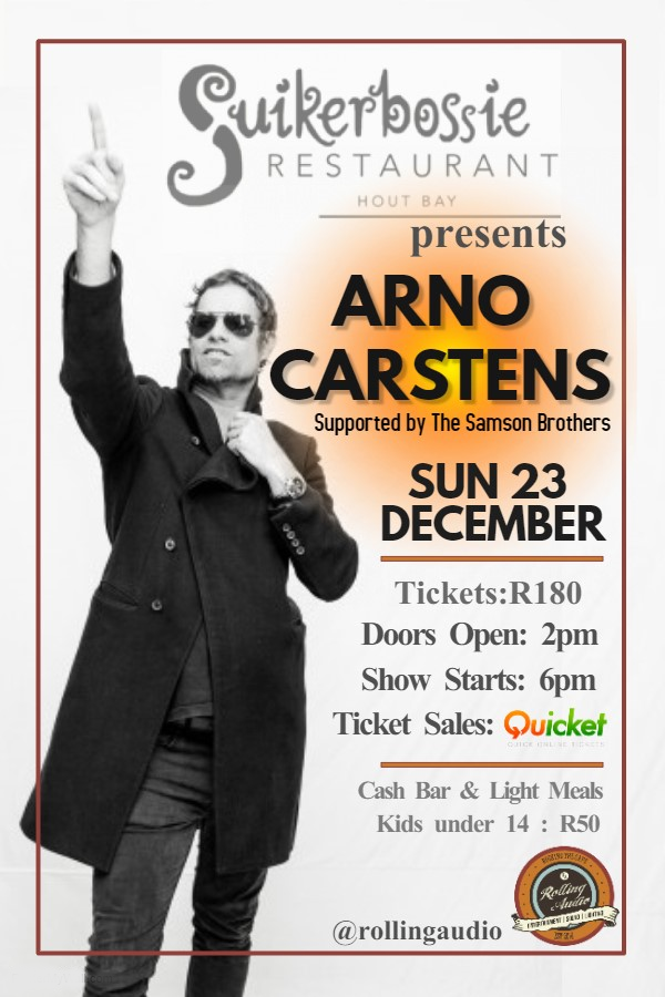 Sunset Vibes with Arno Carstens at Suikerbossie - Hout Bay!