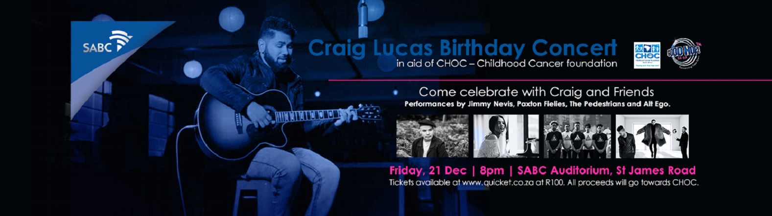 Craig Lucas Benefit Concert in aid of CHOC Childhood cancer foundation