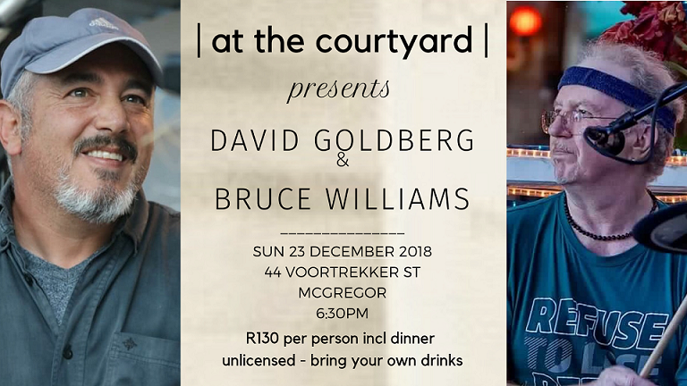 | at the courtyard | presents David Goldberg & Bruce Williams 