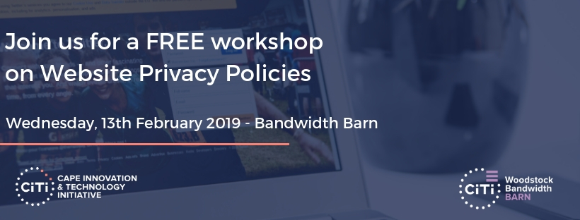 WEBSITE PRIVACY POLICIES - FREE WORKSHOP | WEDNESDAY 13 FEBRUARY 2019