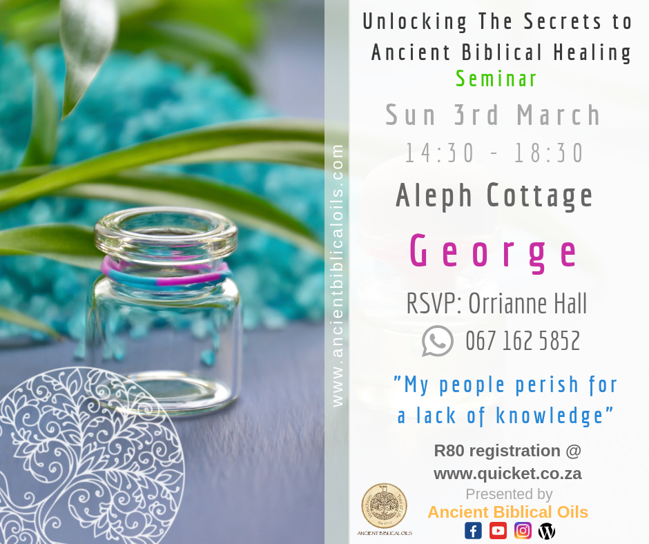 Book Tickets For Unlocking The Secrets To Ancient Biblical Healing