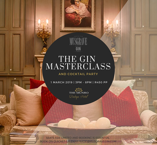 Gin Masterclass at The Munro Hotel
