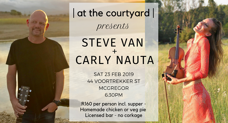 | at the courtyard | presents Steve Van + Carly Nauta