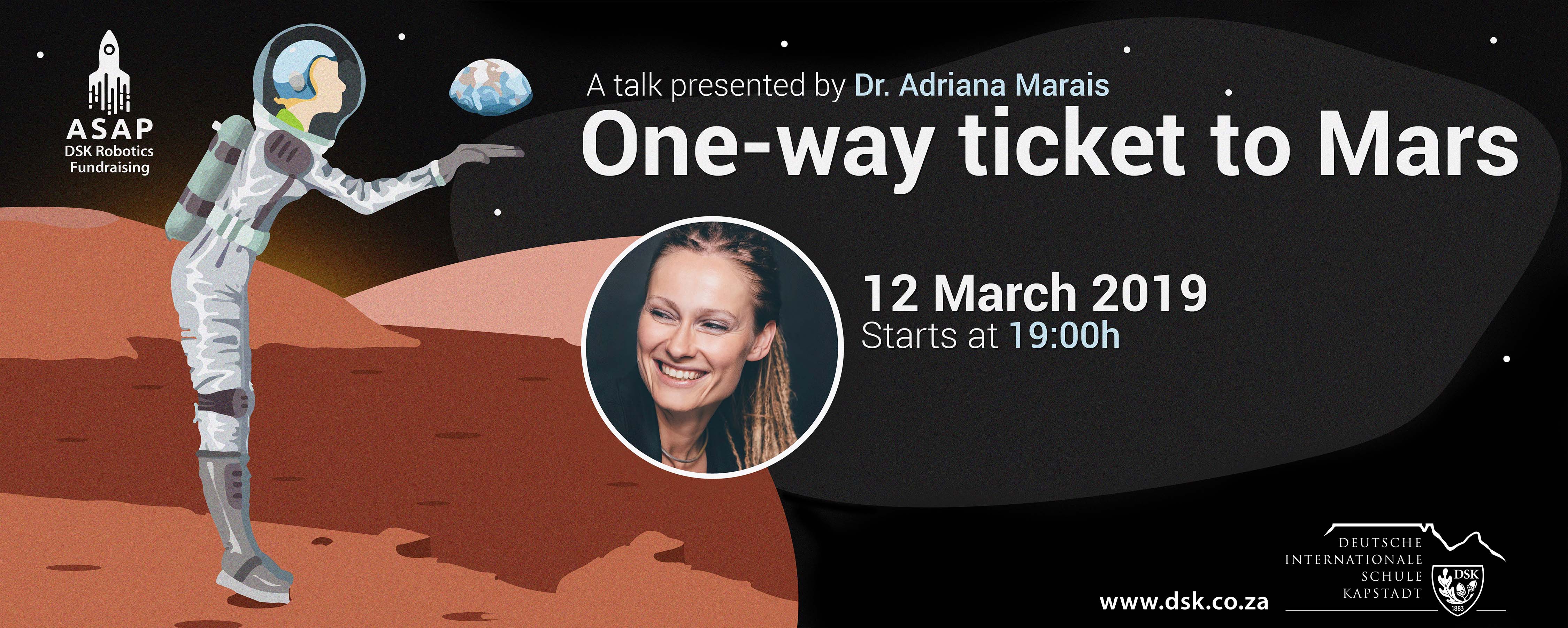 One Way Ticket to Mars - A DSK Robotics Fundraising event