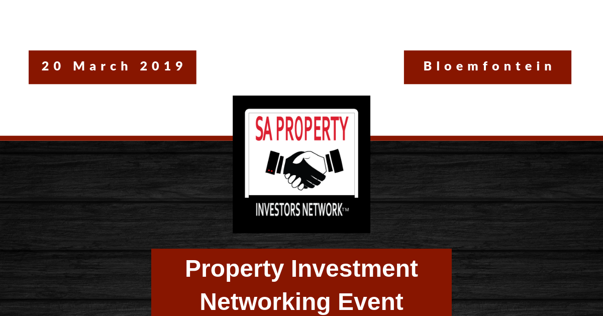 Bloemfontein - 20 March - Property Investment Networking Event 