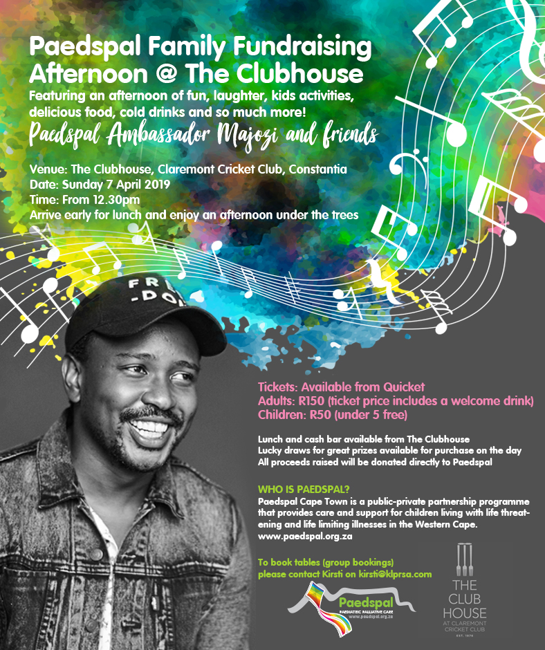 Paedspal Family Fundraising Afternoon with Majozi