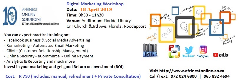 Digital Marketing Workshop May 2019