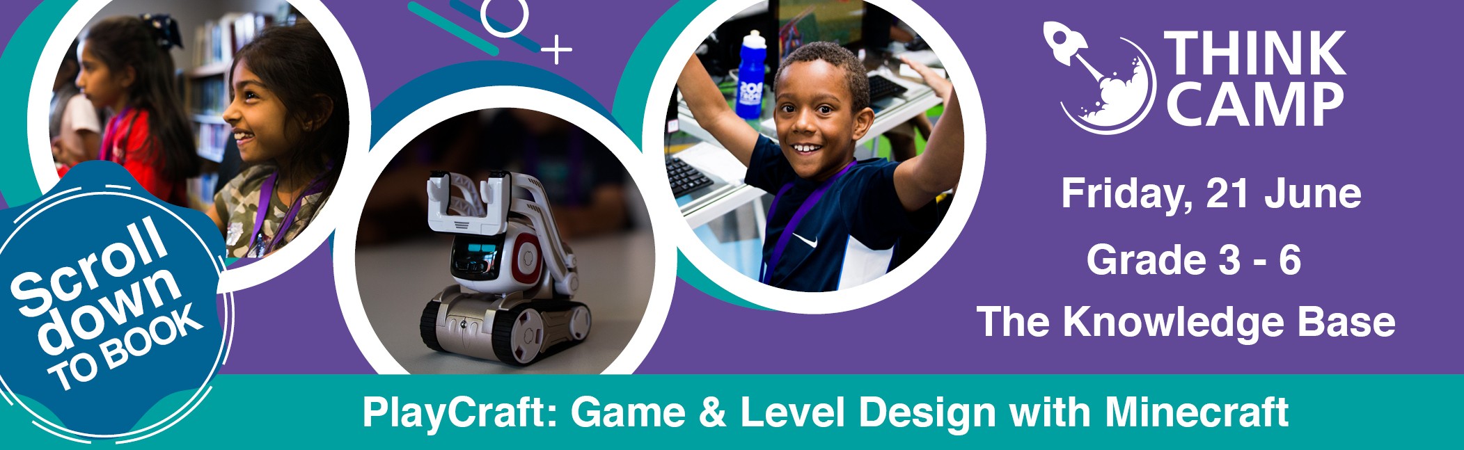 Think Camp - PlayCraft | Game and Level Design with Minecraft | Grade 3 to Grade 6 | Friday, 21 June