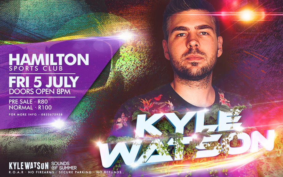 Sounds of Summer presents Kyle Watson | Hamilton Sports Club