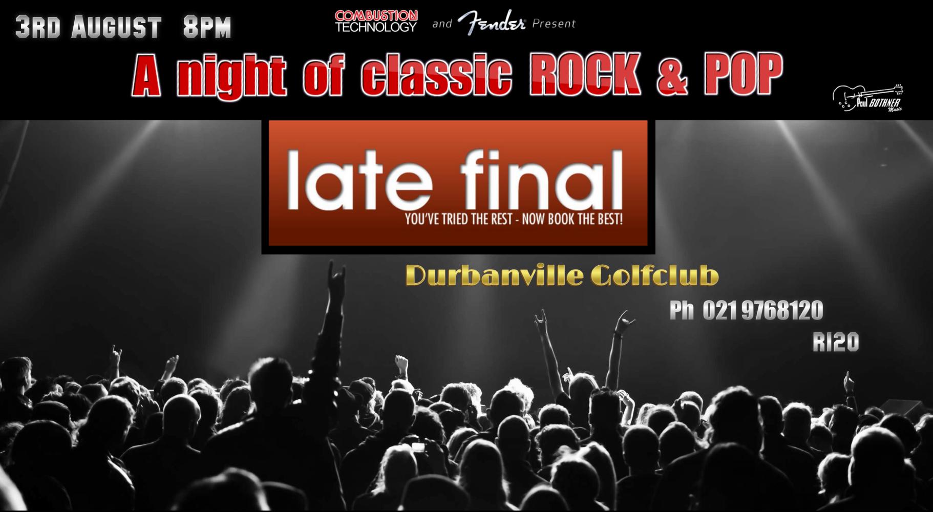 LATE FINAL - Durbanville Golf Club (3rd Aug)