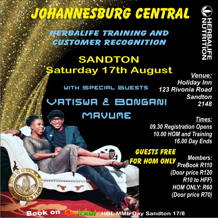 HERBALIFE TRAINING AND CUSTOMER RECOGNITION AUGUST 2019
