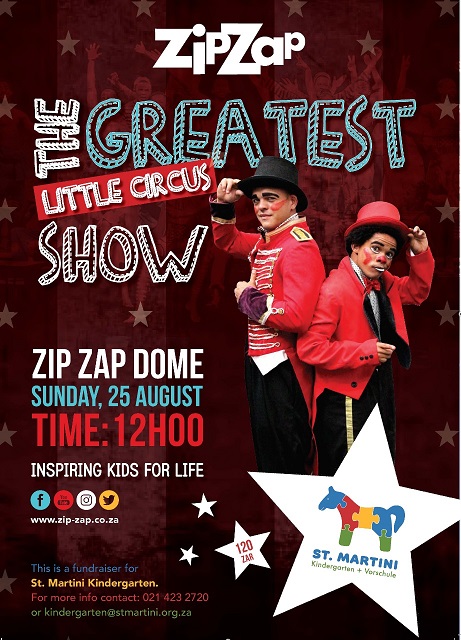 Zip Zap The Greatest Little Circus Show - St. Martini Fundraiser -  25 August, 12pm