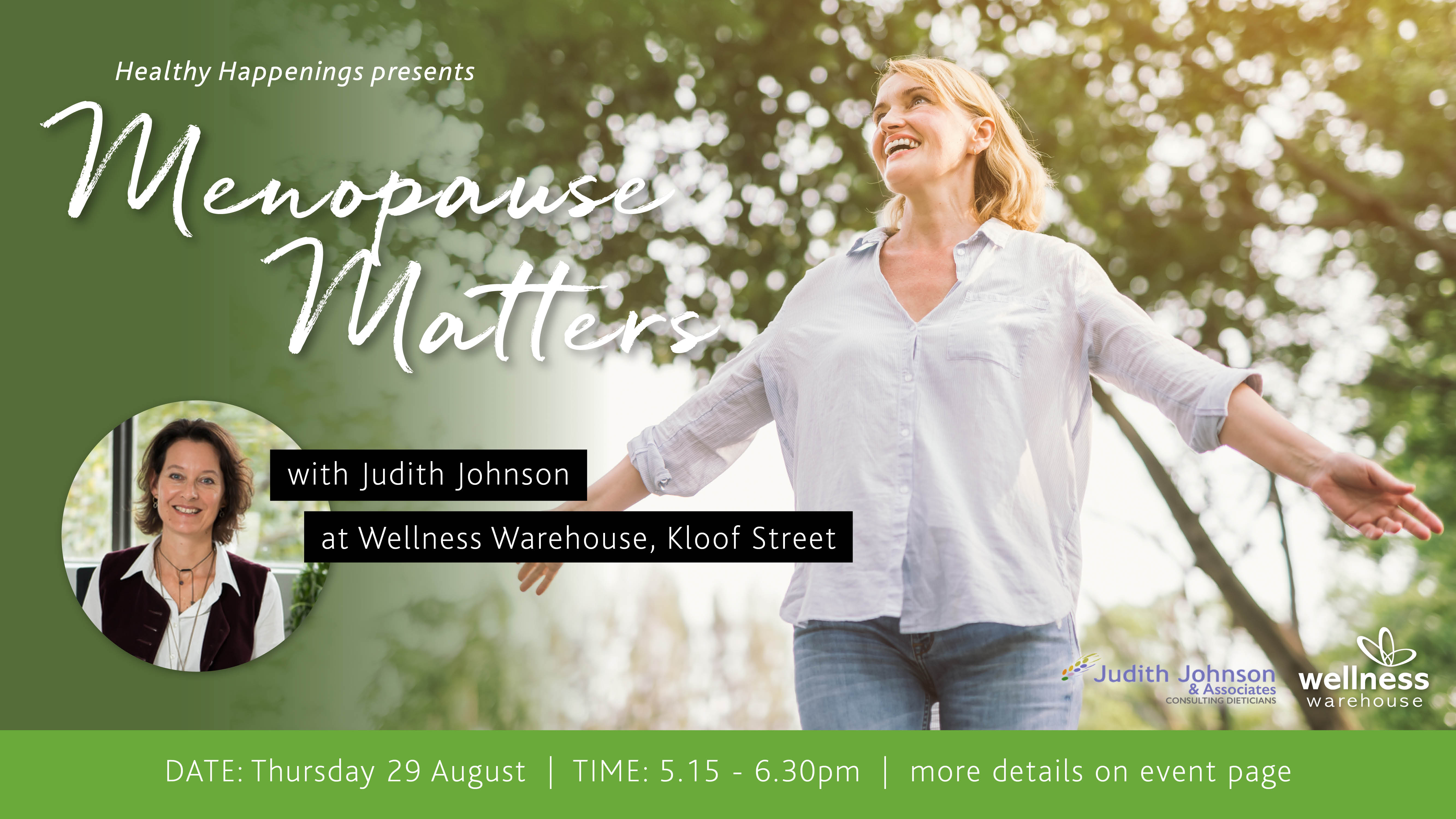 Healthy Happenings: Menopause matters by Judith Johnson & Stephanie Rouillard
