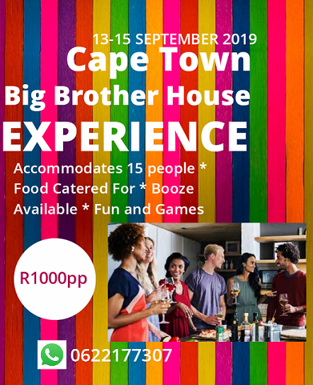 Cape Town Big Brother House EXPERIENCE 