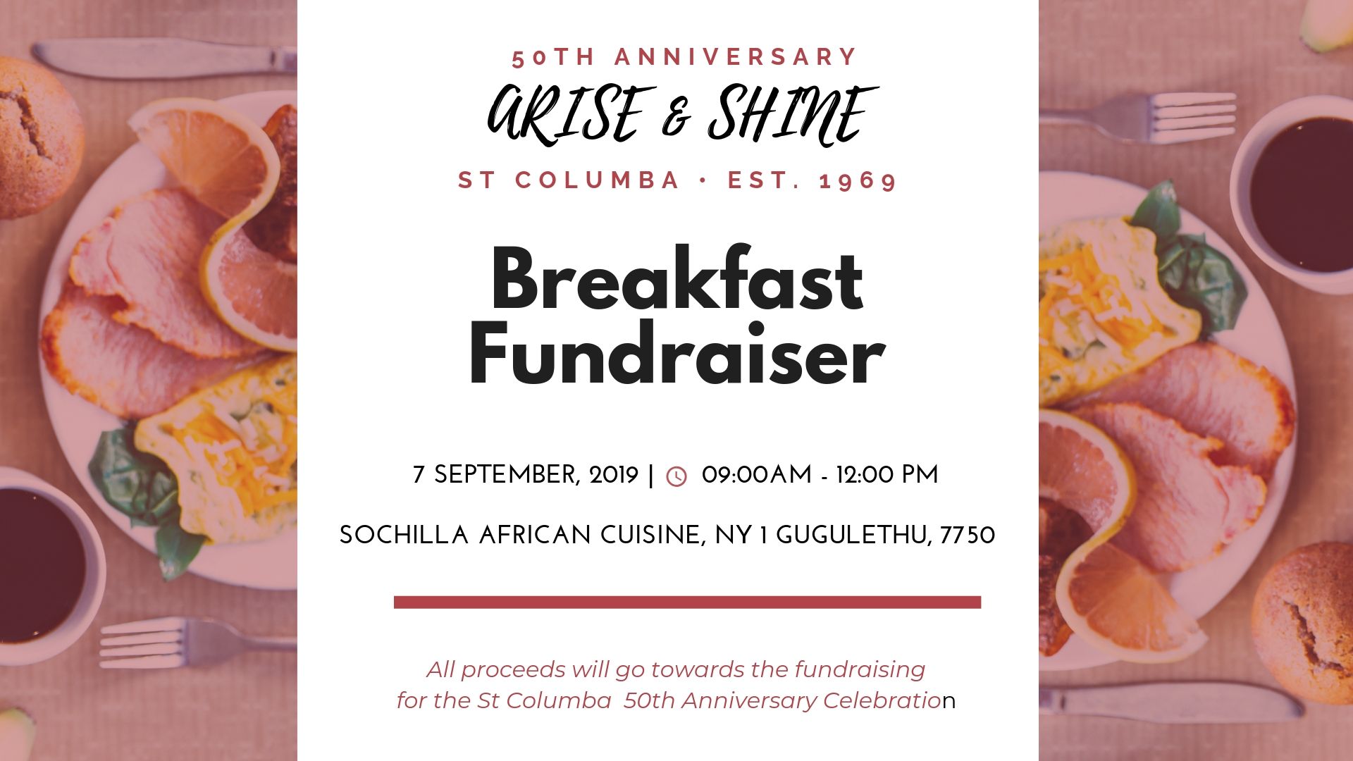 Book tickets for Breakfast Fundraiser - St Columba
