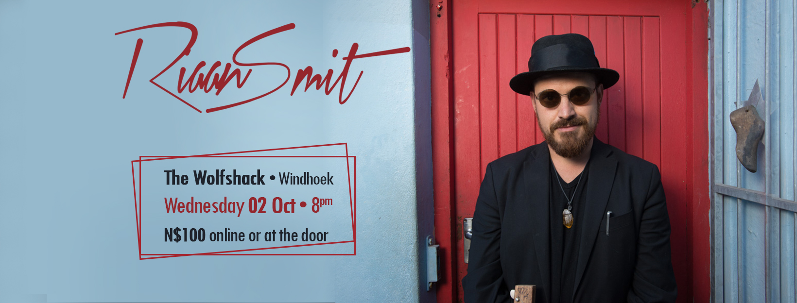 Riaan Smit at Wolfshack, Windhoek