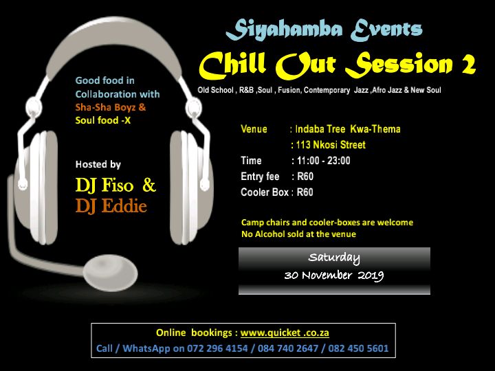 Chill Out Session (R&B, Contemporary & African Jazz,Fusion & Local music) ùj