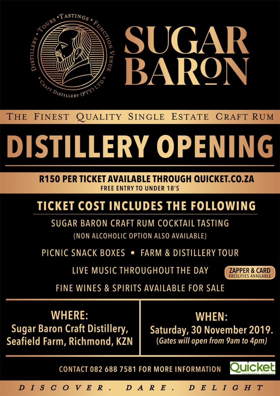 Sugar Baron Craft Distillery Opening