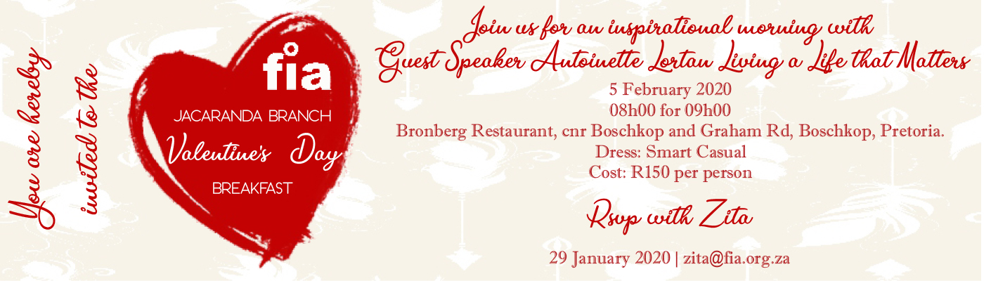 FIA JACARANDA VALENTINES BREAKFAST - 5 FEBRUARY 2020 