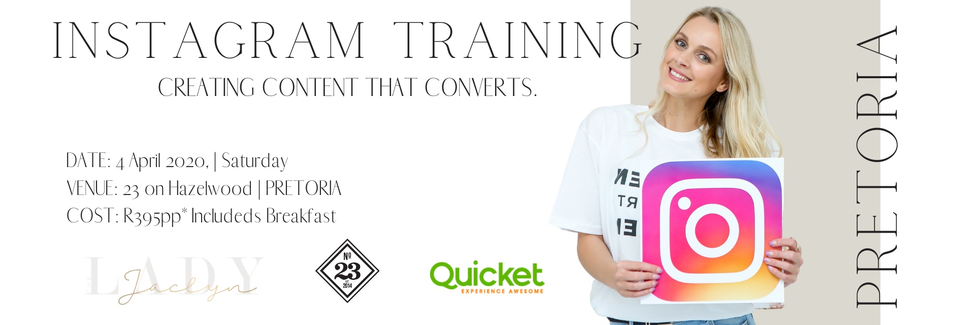 PRETORIA Instagram Training: Creating Content that Converts