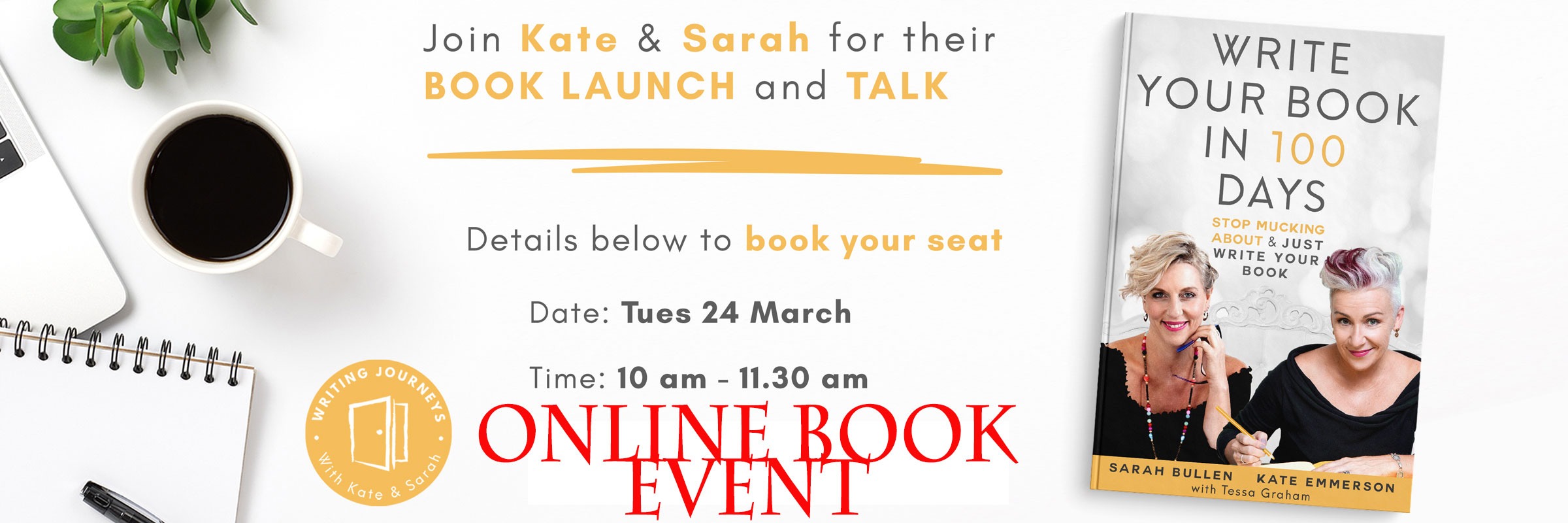 VIRTUAL EVENT! How to Write and Get Published Book Launch