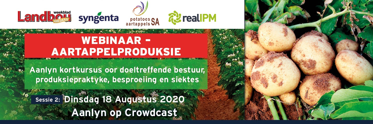 LANDBOUWEEKBLAD – WEBINAAR – AARTAPPELPRODUKSIE – POEIERSKURF